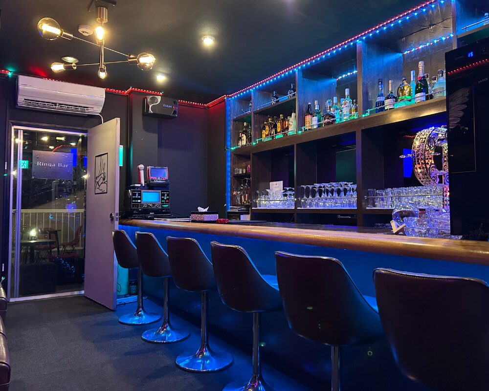 茨城県水戸市大工町リンナーバー&スナック店内